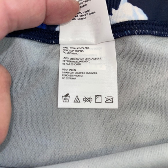 KikiRio Halter Perk-A-Boo Bikini Top Blue and Tan  Small or Large - Picture 8 of 8